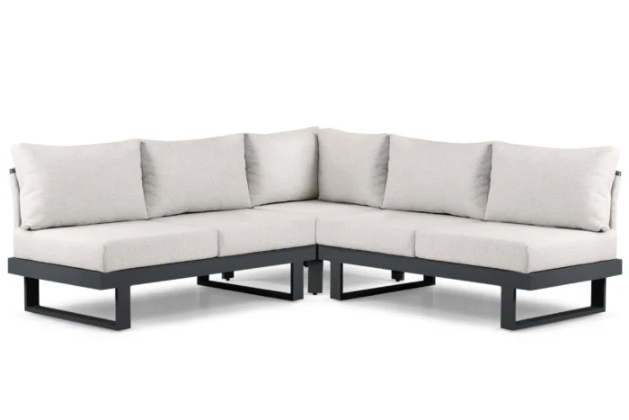 Lifestyle Garden Furniture Lorenzo hoek loungeset 3-delig - Grijs-antraciet
