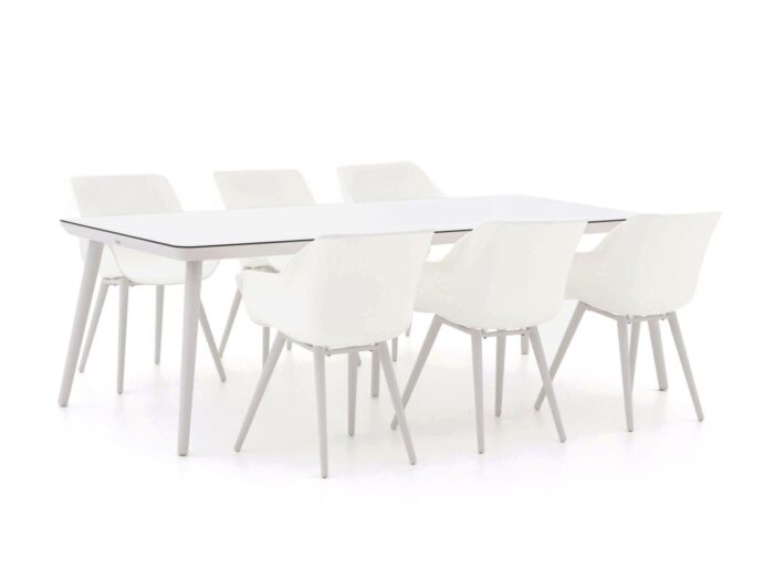 Hartman tuinmeubelen Hartman Sophie Studio 240cm dining tuinset 7-delig Laagste prijsgarantie! – Wit