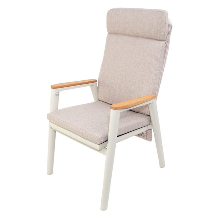 Oosterik home Masonville verstelbare dining stoel sunny creme – beige