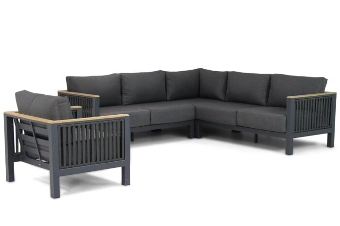 Santika Furniture Shadow hoek loungeset 4-delig – Grijs-antraciet