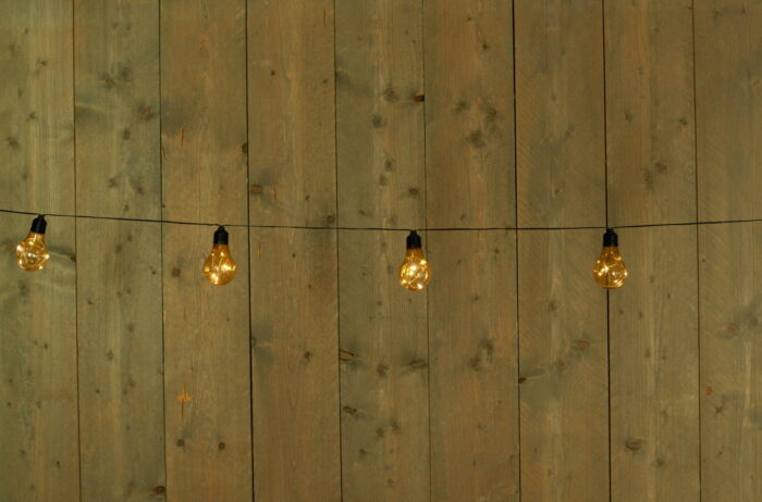 Annas collection Solar 10 partylights 4.5m/1.5m aanloopsnoer zwart / solarpaneel met steker en clip Anna’s Collection