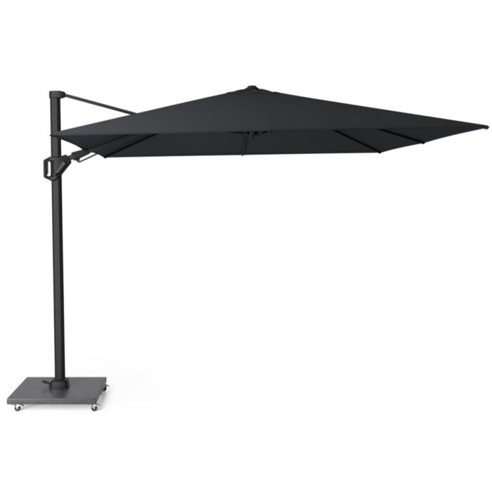 Platinum Challenger T² zweefparasol premium doek | 300x300cm | Jet Black – Zwart