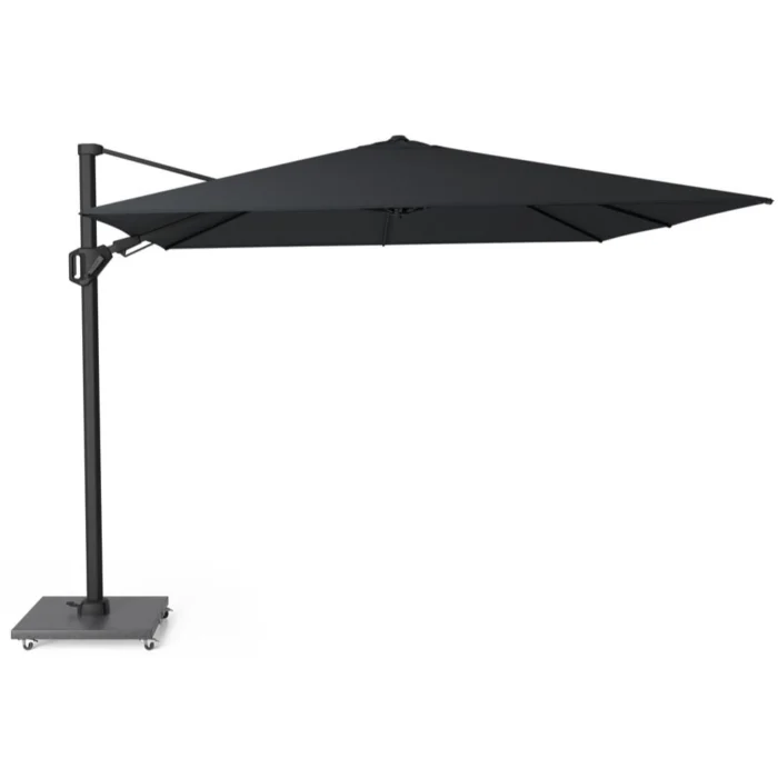 Platinum Challenger T² zweefparasol premium doek | 300x300cm | Jet Black - Zwart