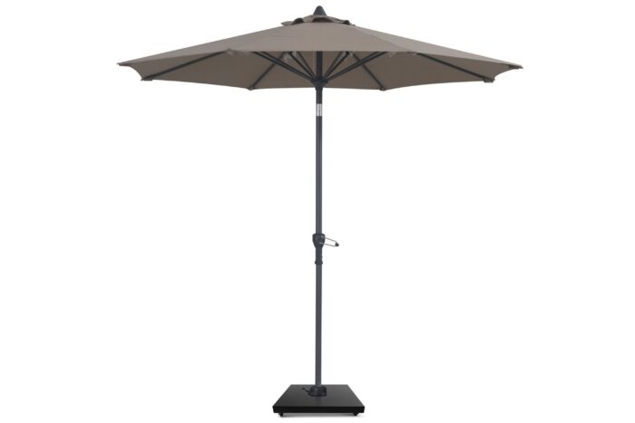 Camello Valerio stokparasol 2.5m (excl. voet) – Taupe-naturel-bruin