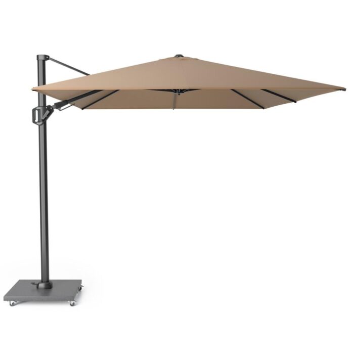 Platinum Challenger T² zweefparasol | 350x260cm | taupe – Taupe – Naturel – Bruin