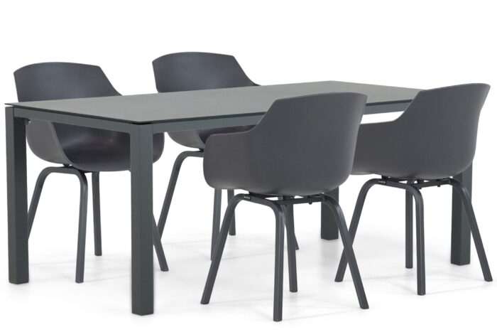 Lifestyle Garden Furniture Salina/Mateo 180 cm dining tuinset 5-delig – Grijs-antraciet