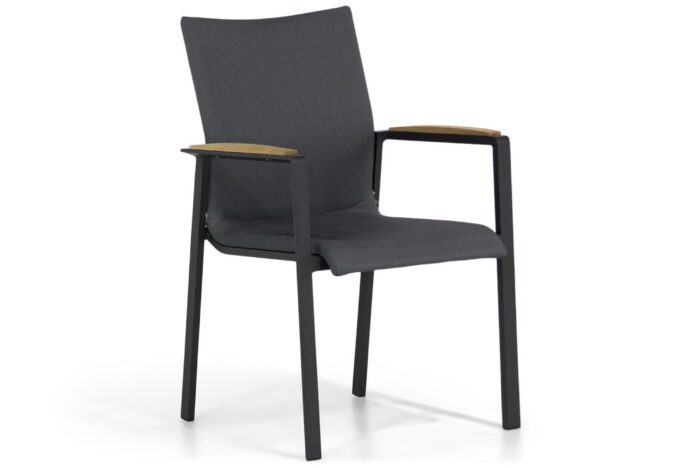 Lifestyle Garden Furniture Brandon dining tuinstoel antraciet – Grijs-antraciet