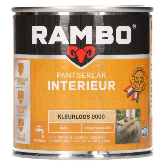 Rambo Pantserlak interieur mat 000 0,25l