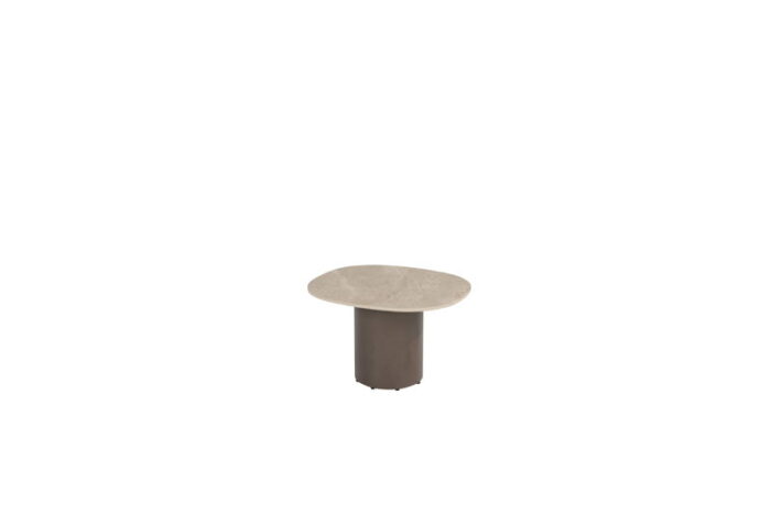 4so Sofie coffee tafel terre keramiek 50 x 60 cm poten met blad – beige