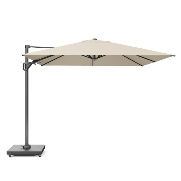 Platinum Challenger T² zweefparasol premium doek | 350x260cm | Champagne – Taupe – Naturel – Bruin, Beige
