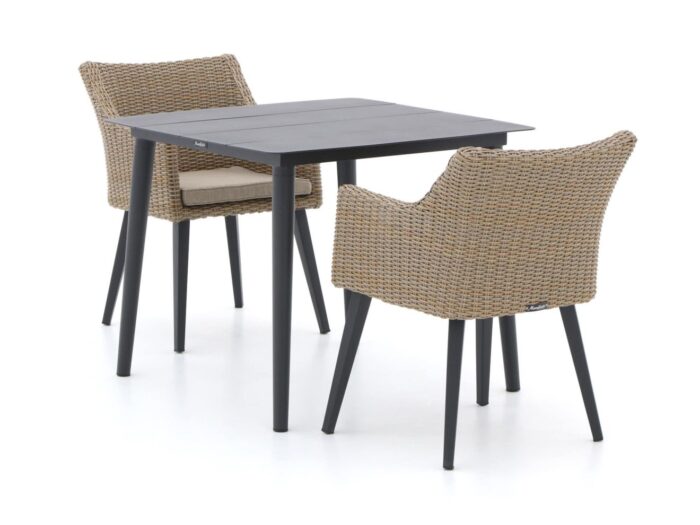 Manifesto Furniture Matese/Sora 90cm dining tuinset 3-delig – Grijs