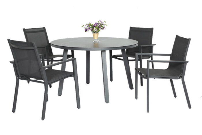 Oosterik home Diningset Pinerolo Chieri Grey – grijs