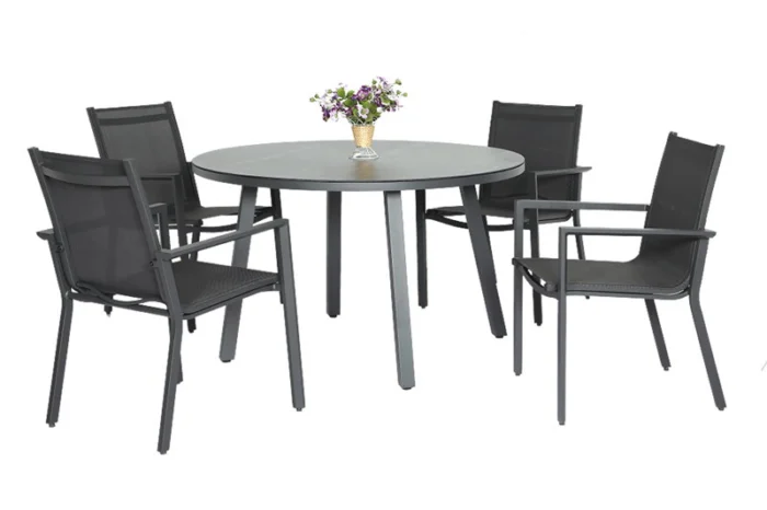 Oosterik home Diningset Pinerolo Chieri Grey - grijs