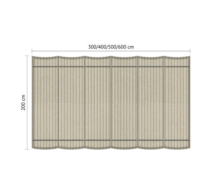 Shadow comfort Harmonicadoek B 2,00 x L 4,00 m Sahara Sand – beige