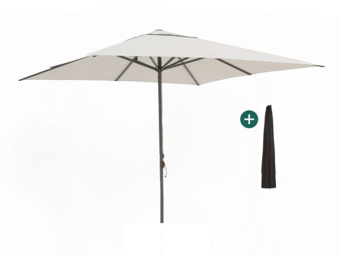 Shadowline Cuba parasol 350x350cm Laagste prijsgarantie! – Grijs