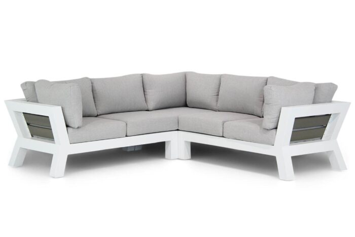 Santika Furniture Yovita hoek loungeset 3-delig Quick Dry Foam – Wit