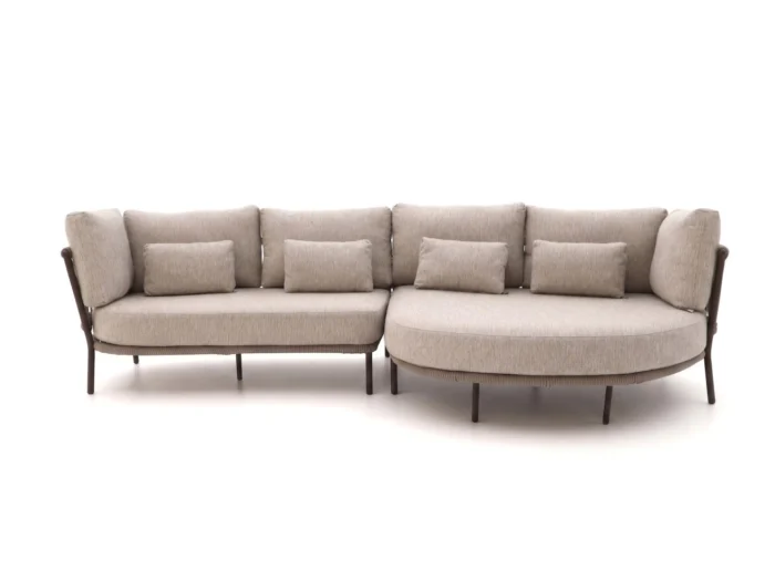 SUNS Bardi chaise longue loungeset 2-delig links - Taupe
