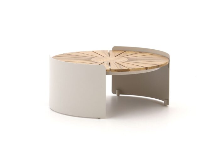 Bellagio tuinmeubelen Bellagio Porcari lounge tuintafel ø70cm (h:30cm) Laagste prijsgarantie! – Taupe