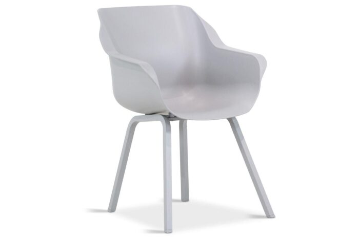 Hartman Sophie Element dining tuinstoel misty grey met gratis kussen – Grijs-antraciet