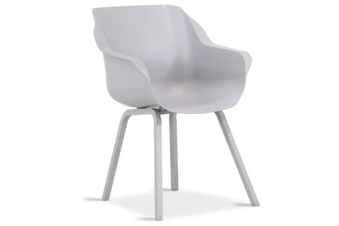 Hartman Sophie Element dining tuinstoel misty grey met gratis kussen - Grijs-antraciet
