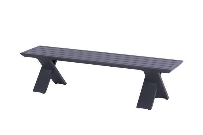 Hartman Xanadu Bank 180×40 cm alu IV – zwart