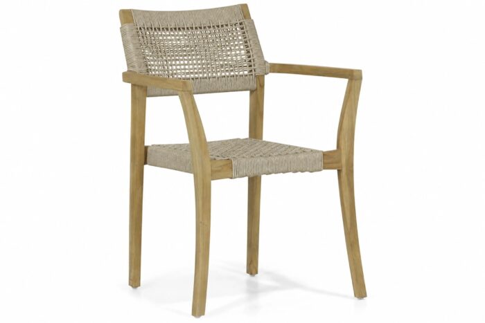 Lifestyle Garden Furniture Dallas dining tuinstoel – Taupe-naturel-bruin