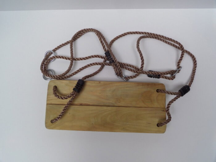 Hermic Schommelzitje in geimpregneerd hout geniet 450x190x16 mm pp-touw