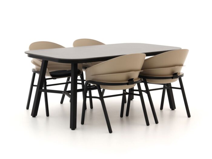 Hartman tuinmeubelen Hartman Tubb dining tuinset 185cm 5-delig verstelbaar Laagste prijsgarantie! – Grijs