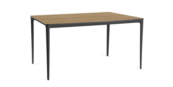 Tierra outdoor Elegante dining tafel trespa bergamo charcoal 160 x 90 cm
