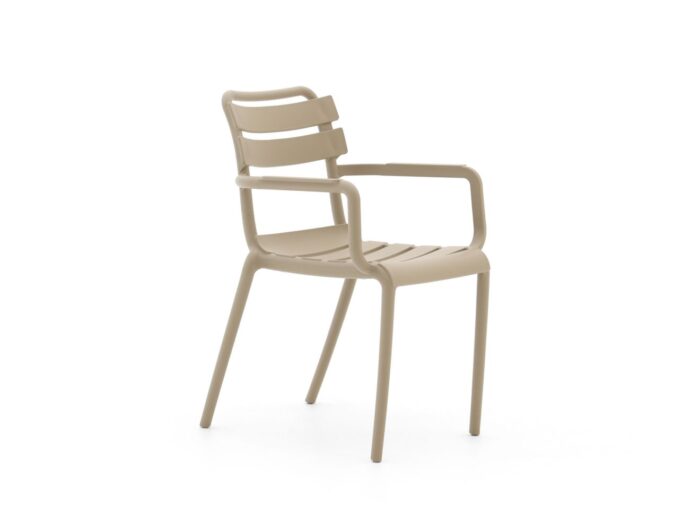 Forza Furniture Forza Vico dining tuinstoel stapelbaar Laagste prijsgarantie! – Taupe