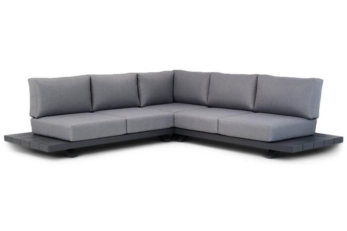 Santika Furniture Attico hoek loungeset 3-delig – Grijs-antraciet