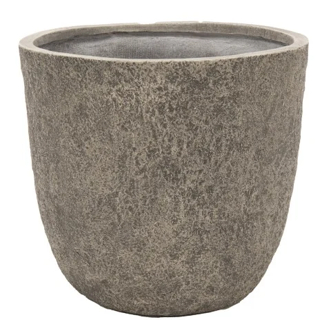 Mcollections Colorado Egg Pot Grey D25H25 Bloempot - grijs