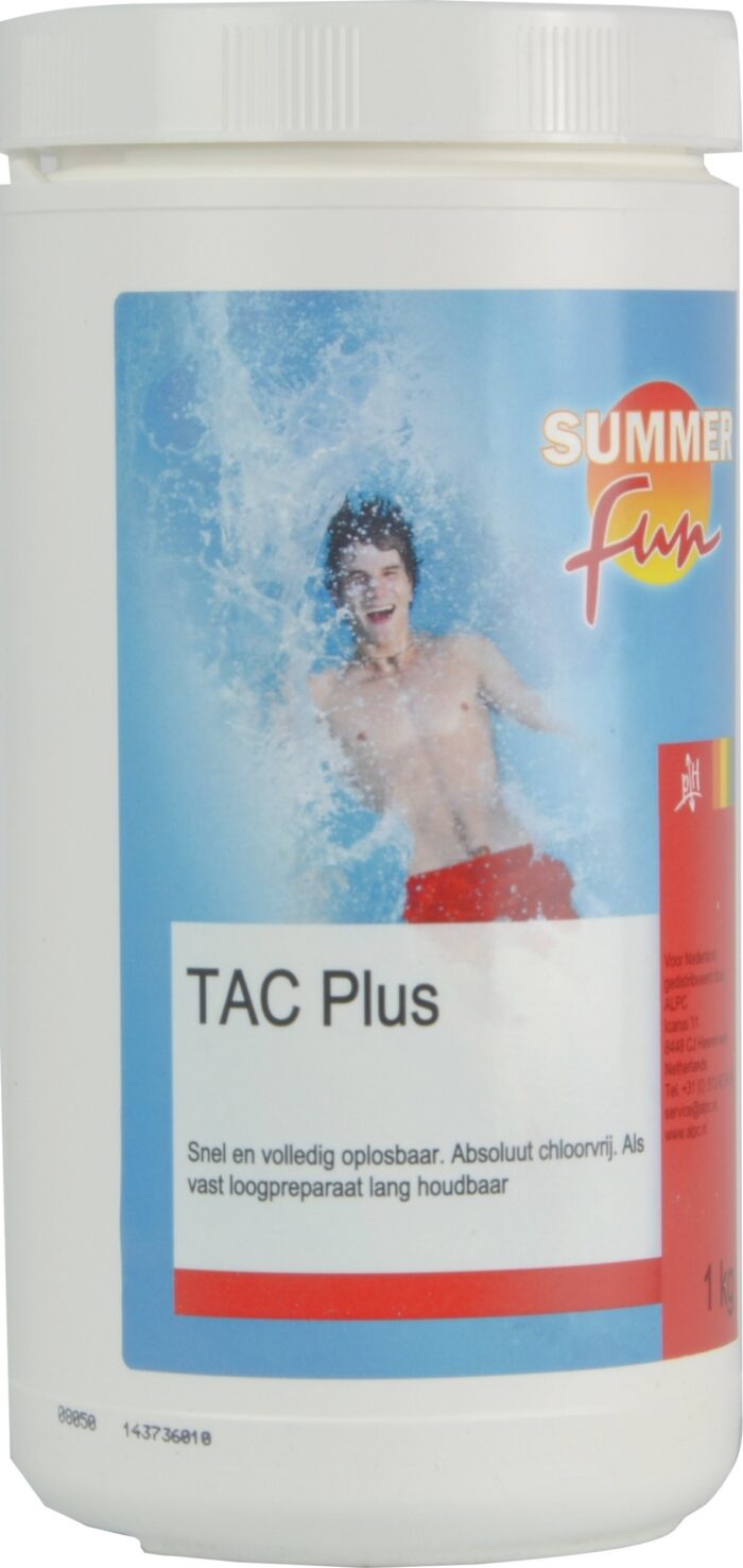 Summer fun TAC plus 1 kg zwembad artikel – wit