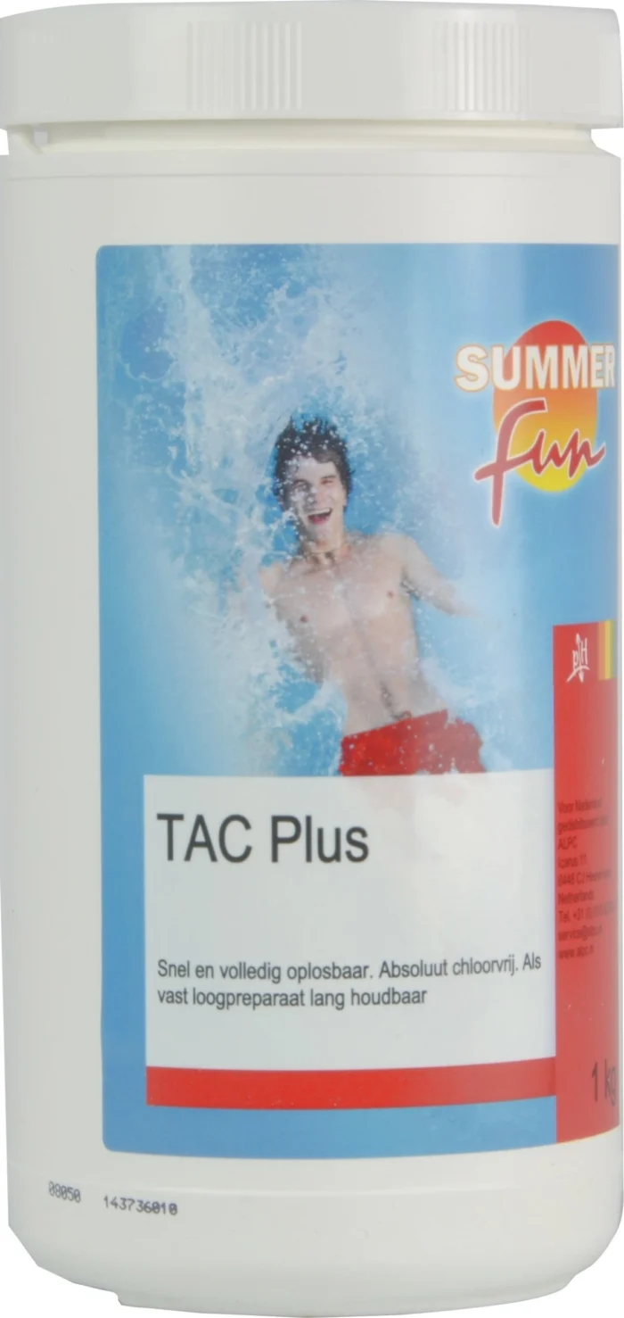 Summer fun TAC plus 1 kg zwembad artikel - wit