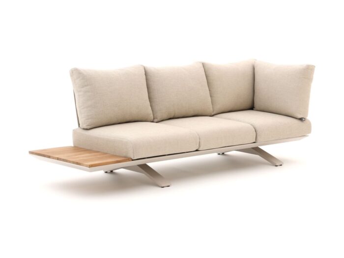 SUNS Stockholm lounge tuinbank 3-zits hoekelement 255cm Laagste prijsgarantie! – Wit