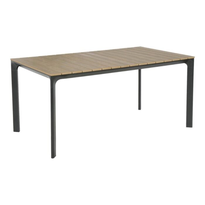 Lesli Living Arezzo dining tuintafel 6 personen | polywood + aluminium | Natural Wood | 200cm – Light Teak