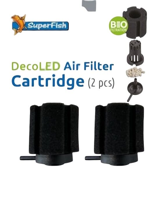 Superfish Deco led air filter cartridge 2x