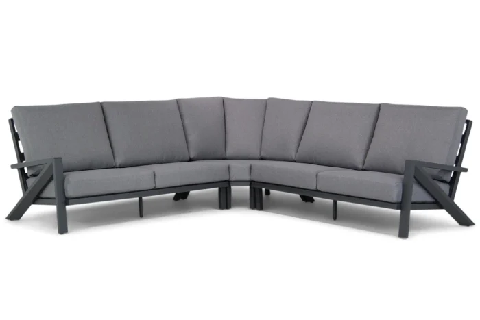 Santika Furniture Cinta hoek loungeset 3-delig Quick Dry Foam - Grijs-antraciet