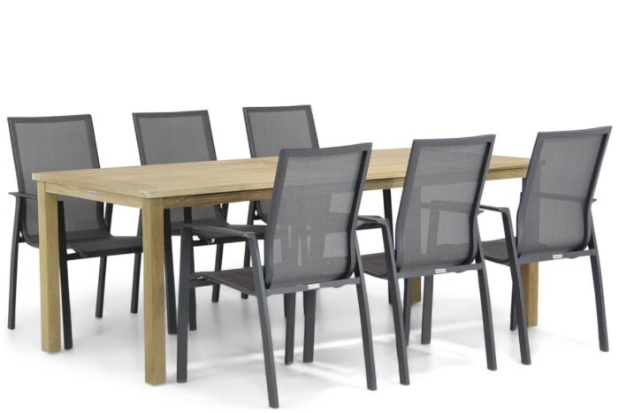 Garden Collections Lifestyle Ultimate/Weston 210 cm dining tuinset 7-delig – Grijs-antraciet
