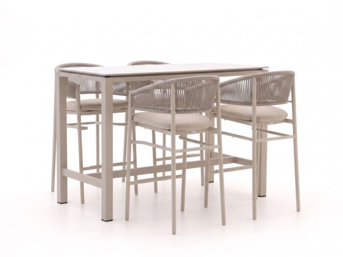 Bellagio tuinmeubelen Bellagio Panaro/Trecenta 150cm barset 5-delig Laagste prijsgarantie! – Taupe
