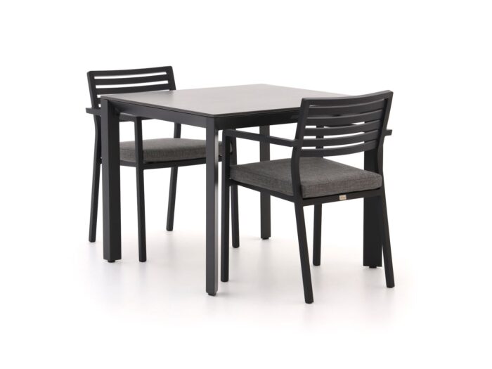 Bellagio tuinmeubelen Bellagio Rumo/Sestino 90cm dining tuinset 3-delig stapelbaar Laagste prijsgarantie! – Grijs