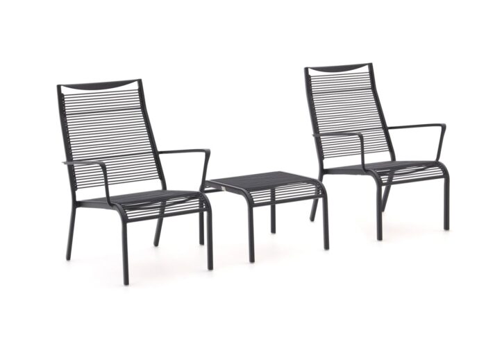 Apple Bee Hawaii lounge balkonset 3-delig stapelbaar Laagste prijsgarantie! – Grijs