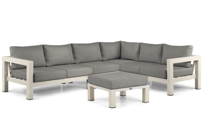 Lifestyle Garden Furniture Luca hoek loungeset 5-delig – Taupe-naturel-bruin
