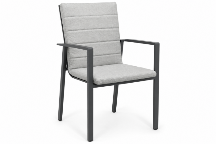 Lifestyle Garden Furniture Timo dining tuinstoel antraciet/soft grey – Grijs-antraciet