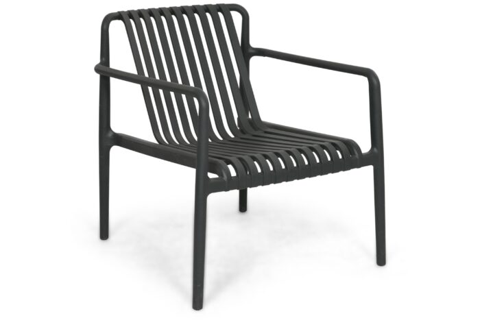 Domani Furniture Alba lounge tuinstoel antracite – Grijs-antraciet