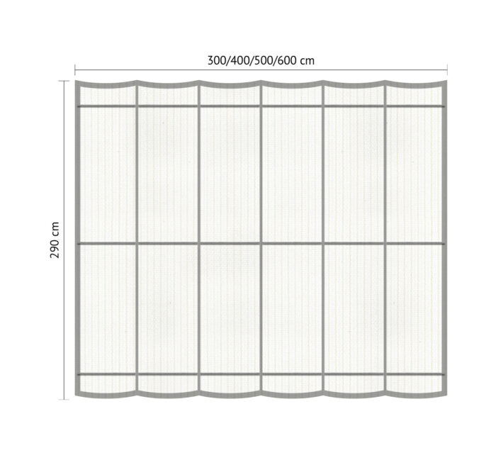 Shadow comfort Harmonicadoek B 2,90 x L 4,00 m Arctic White – wit