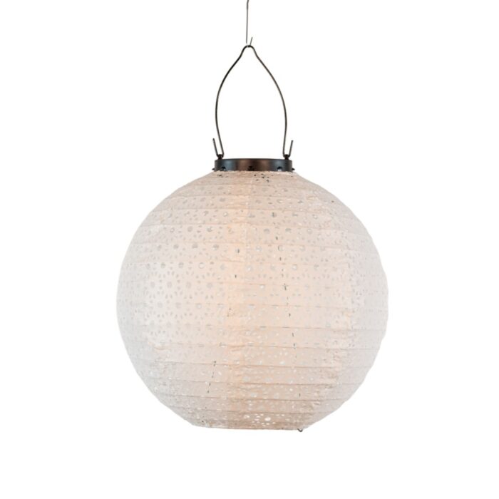 Annas collection Solar lampion 25 cm wit/marrakesh Anna’s Collection