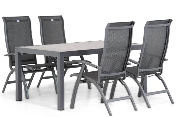Hartman Summerland/Residence 164 cm dining tuinset 5-delig – Grijs-antraciet