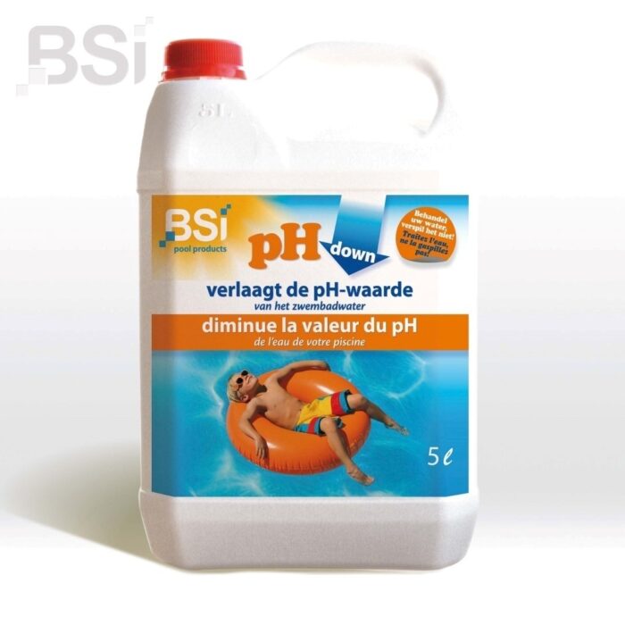 Bsi Ph down liquid 5 liter Zwembadonderhoud