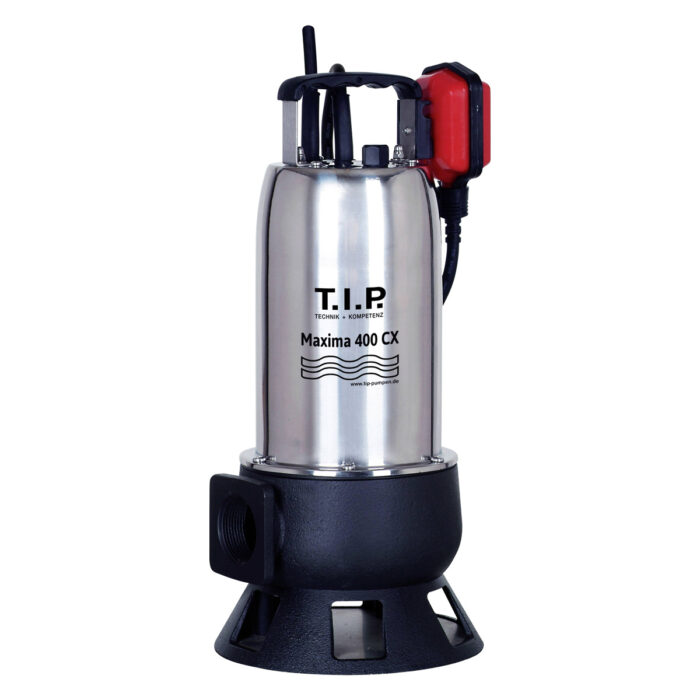 T.I.P. Maxima 24000 Vuilwater Dompelpomp – Rood / zwart / RVS